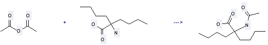 2-Acetylamino-2-butyl-hexanoic acid and Acetic acid anhydride can be used to produce 2-Acetylamino-2-butyl-hexanoic acid  